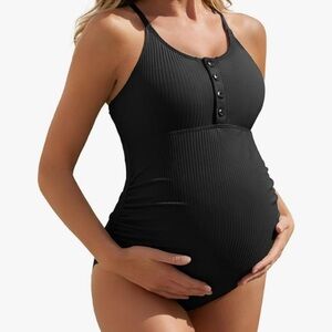 Maternity Black Women's Swim One Piece